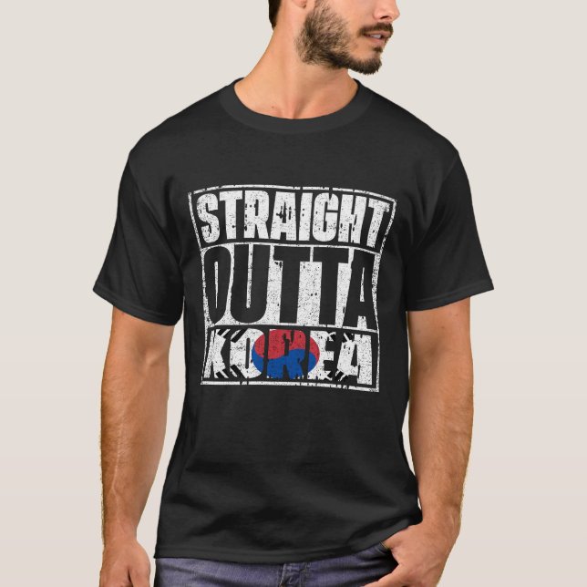 Camiseta Bandera de Corea directa fuera de Corea (Anverso)