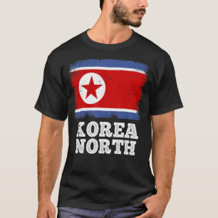 Camiseta Bandera de cosecha Corea Bandera retro del país de