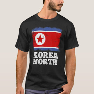 Camiseta Bandera de cosecha Corea Bandera retro del país de