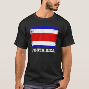 Camiseta Bandera de cosecha Costa Rica Bandera retro Costa 