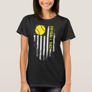 Camiseta Bandera de cosecha de baloncesto Papá Vintage Usa