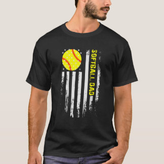 Camiseta Bandera de cosecha de baloncesto Papá Vintage Usa