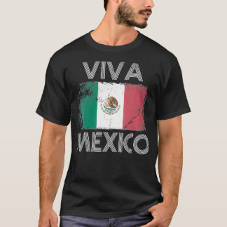 Camiseta Bandera de cosecha de mujeres VIVA MÉXICO Orgullos