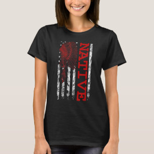 Camiseta Bandera de cosecha del Día Nativo Estadounidense U