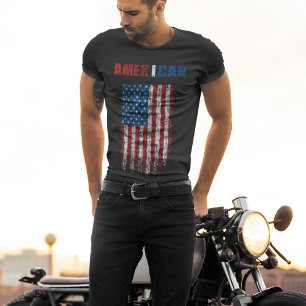 Camiseta Bandera de cosecha estadounidense (AMER.I.CAN)