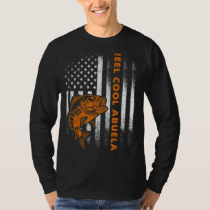 Camiseta Bandera de cosecha estadounidense Reel Guay Abuela