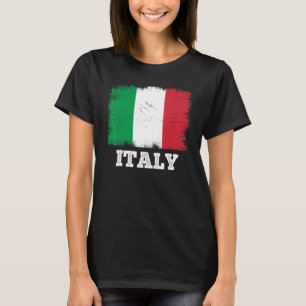 Camiseta Bandera de cosecha Italia País Bandera retro Itali