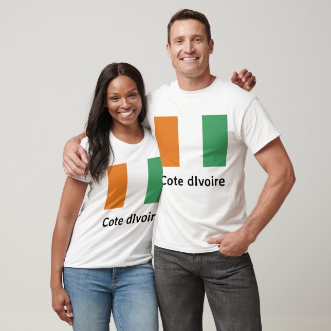 Camiseta Bandera de Costa de Marfil (Unisexo)