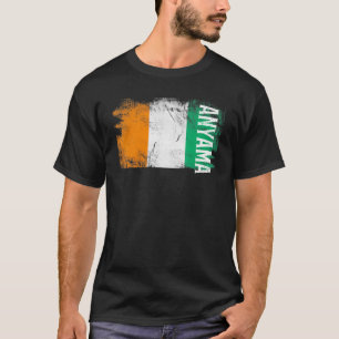 Camiseta Bandera De Costa De Marfil De Anyama Para Hombres