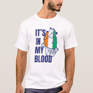Camiseta Bandera de Costa de Marfil Mano de venas de sangre