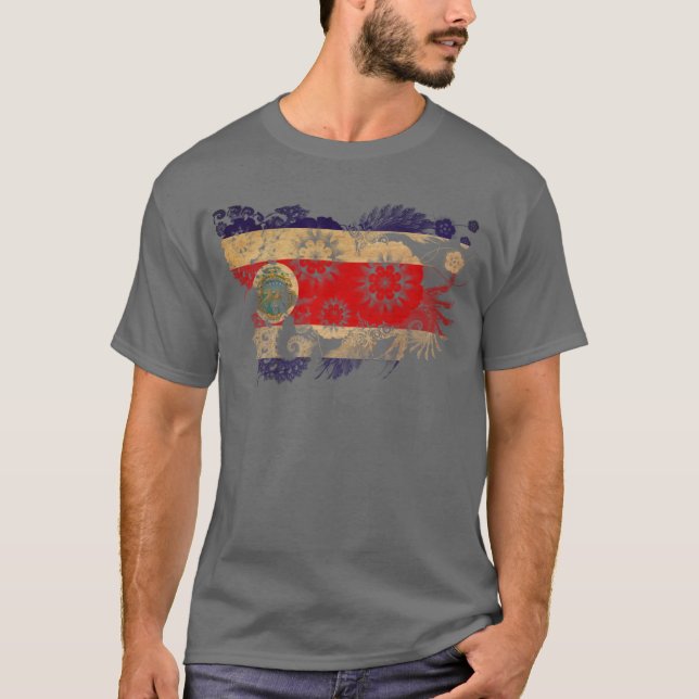 Camiseta Bandera de Costa Rica (Anverso)