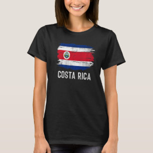 Camiseta Bandera De Costa Rica Vintage Para Costa Rica