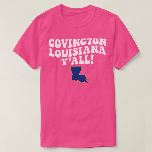 Camiseta Bandera de Covington La Cute Southern Saying (Diseño del anverso)