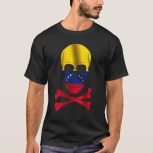 Camiseta Bandera de Cráneo de Venezuela Venezuela