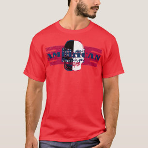 Camiseta Bandera de cráneo estadounidense 2