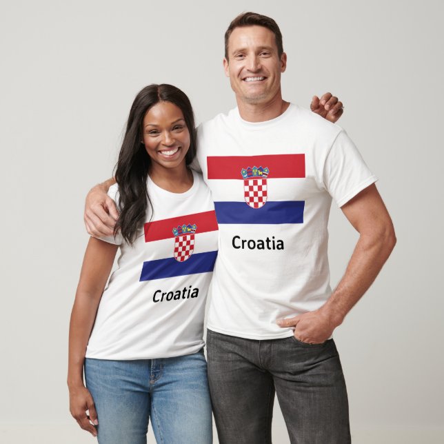 Camiseta Bandera de Croacia (Unisexo)