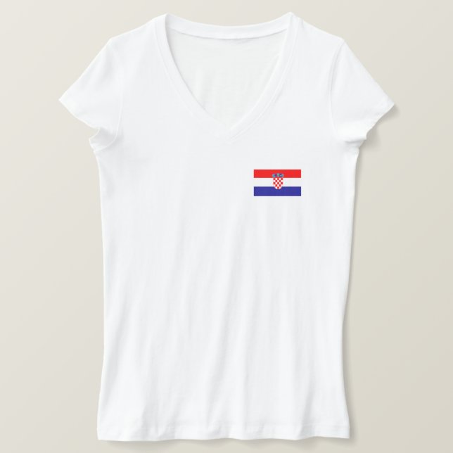 Camiseta Bandera de Croacia (Anverso del diseño)