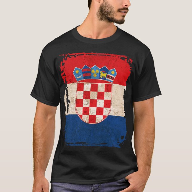 Camiseta Bandera de Croacia (Anverso)