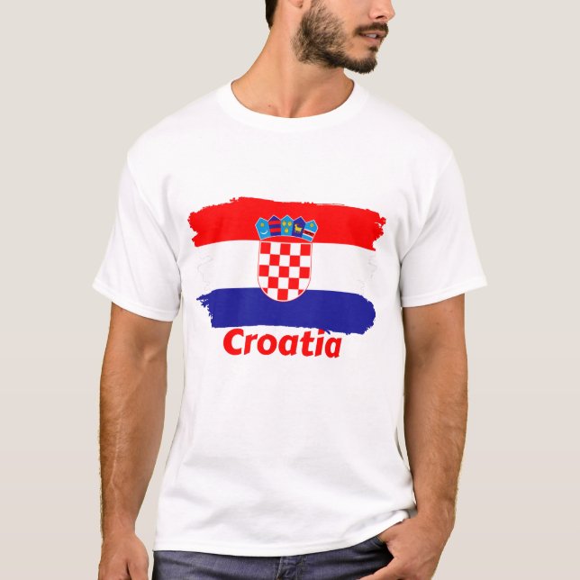 Camiseta Bandera de Croacia (Anverso)