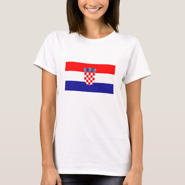 Camiseta Bandera de Croacia (Anverso)