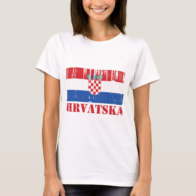 Camiseta Bandera de Croacia (Anverso)