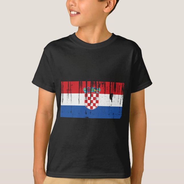 Camiseta Bandera de Croacia (Anverso)
