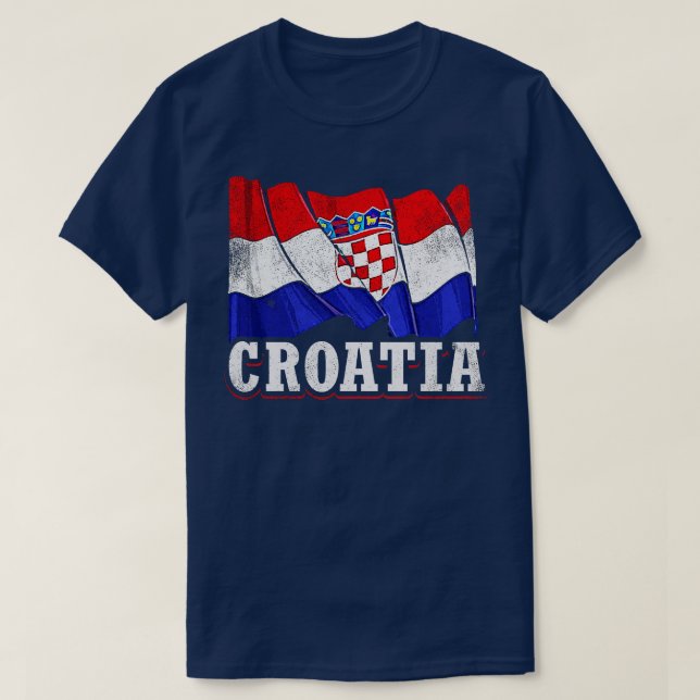 Camiseta Bandera de Croacia (Diseño del anverso)