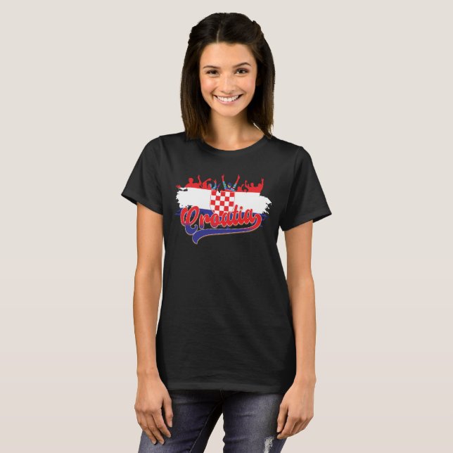 Camiseta Bandera de Croacia (Anverso completo)