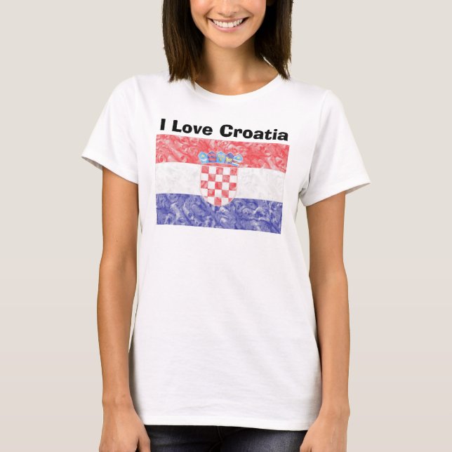 Camiseta Bandera de Croacia (Anverso)