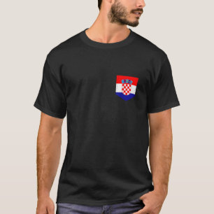 Camiseta Bandera de Croacia con billete de bandera croata i