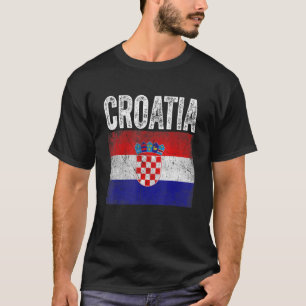 Camiseta Bandera de Croacia con problemas patrióticos Hombr
