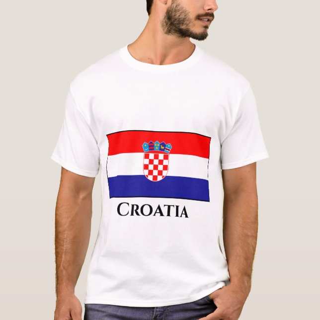 Camiseta Bandera de Croacia (croata) (Anverso)