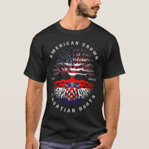 Camiseta Bandera de Croacia de raíces croatas cultivadas en