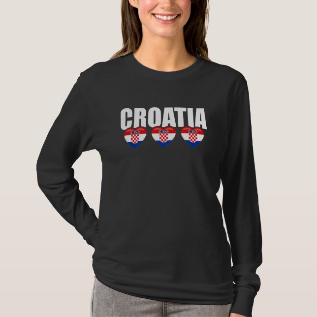 Camiseta Bandera de Croacia Hrvatska (Anverso)