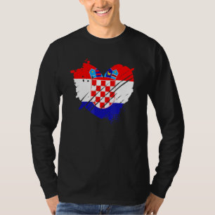 Camiseta Bandera De Croacia Me Encanta Croacia Es En Mi Adn