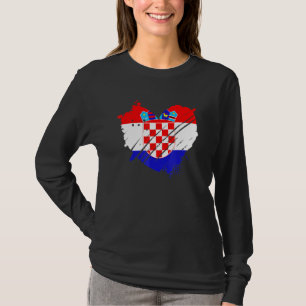 Camiseta Bandera De Croacia Me Encanta Croacia Es En Mi Adn