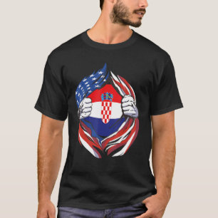 Camiseta Bandera De Croacia Orgullosa De Mi Herencia Croata