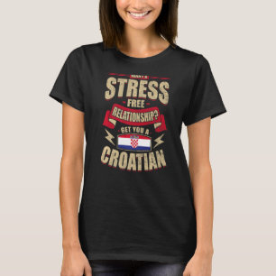 Camiseta Bandera de Croacia Orgullosos Croatas Hombres y Mu
