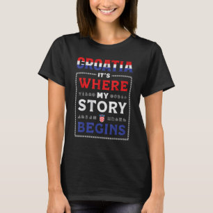 Camiseta Bandera de Croacia Raíces croatas atropellan soca 
