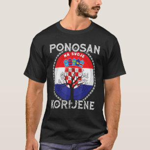 Camiseta Bandera de Croacia Raíces croatas Hrvatske Croacia