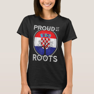 Camiseta Bandera de Croacia Raíces croatas Hrvatske Croacia