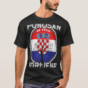 Camiseta Bandera de Croacia Raíces croatas Hrvatske Croacia