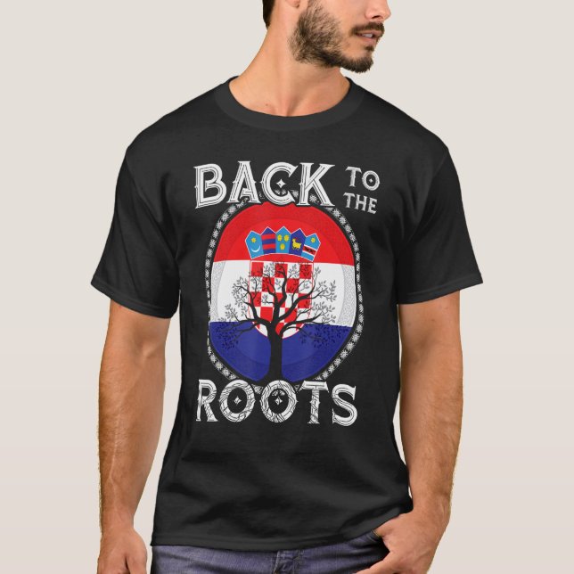 Camiseta Bandera de Croacia Raíces croatas Hrvatske Croacia (Anverso)