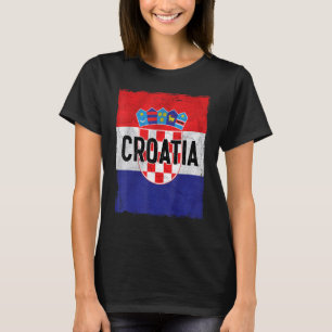 Camiseta Bandera de Croacia Raíces croatas Hrvatske Croacia