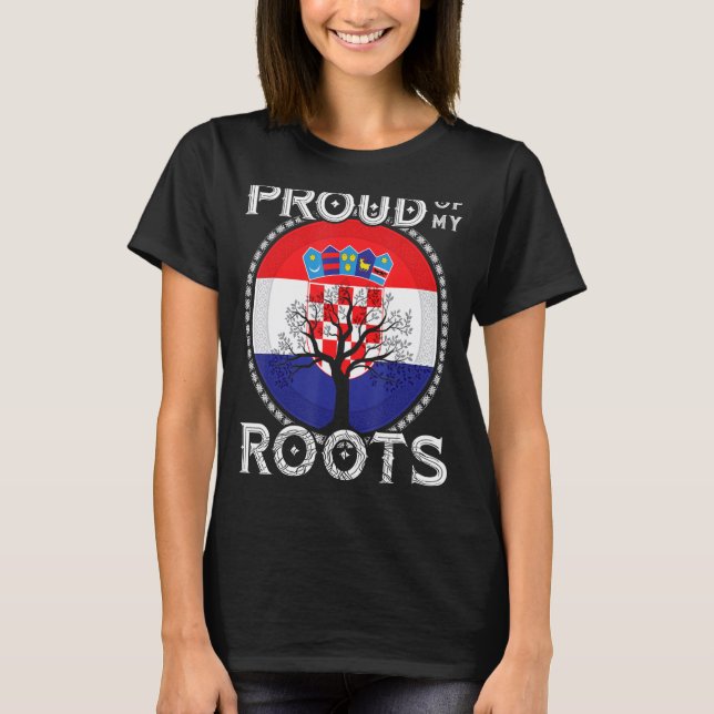 Camiseta Bandera de Croacia Raíces croatas Hrvatske Croacia (Anverso)