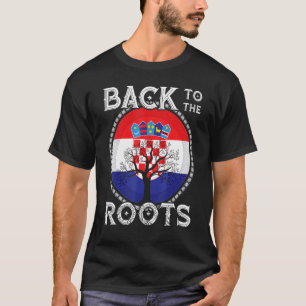 Camiseta Bandera de Croacia Raíces croatas Hrvatske Croacia