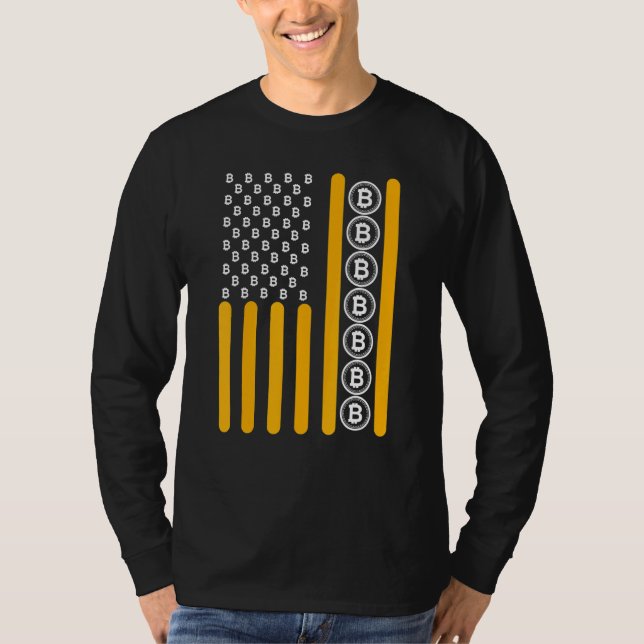 Camiseta Bandera de Crypto Bitcoin Cryptocurrency Blockchai (Anverso)