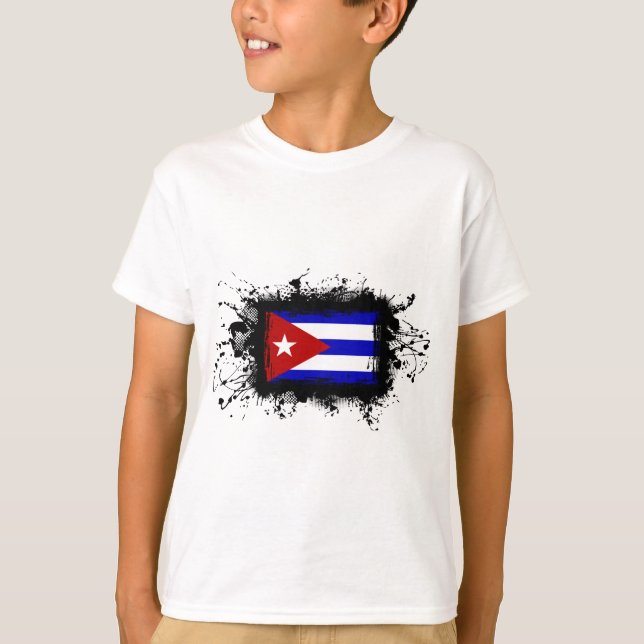 Camiseta Bandera de Cuba (Anverso)