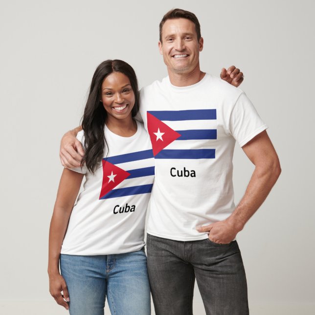 Camiseta Bandera de Cuba (Unisexo)