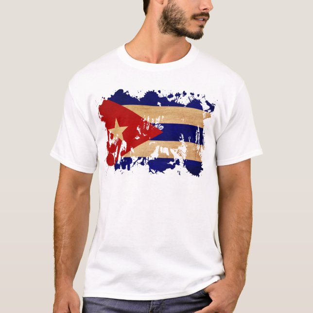 Camiseta Bandera de Cuba (Anverso)
